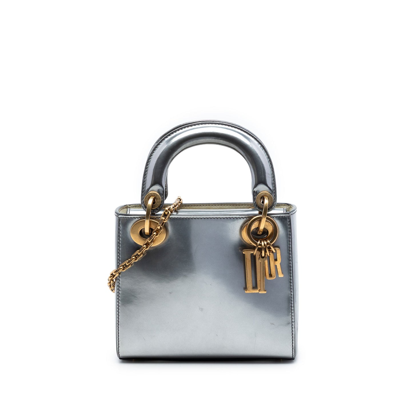 Dior Mini Metallic Patent Lady Dior