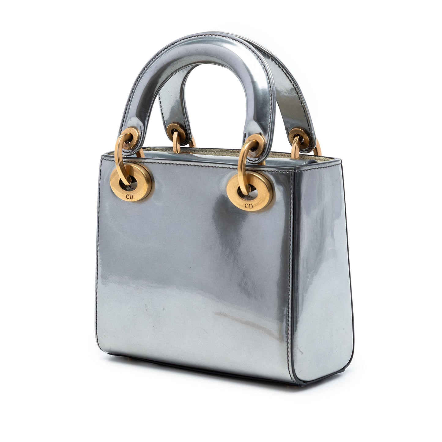 Dior Mini Metallic Patent Lady Dior