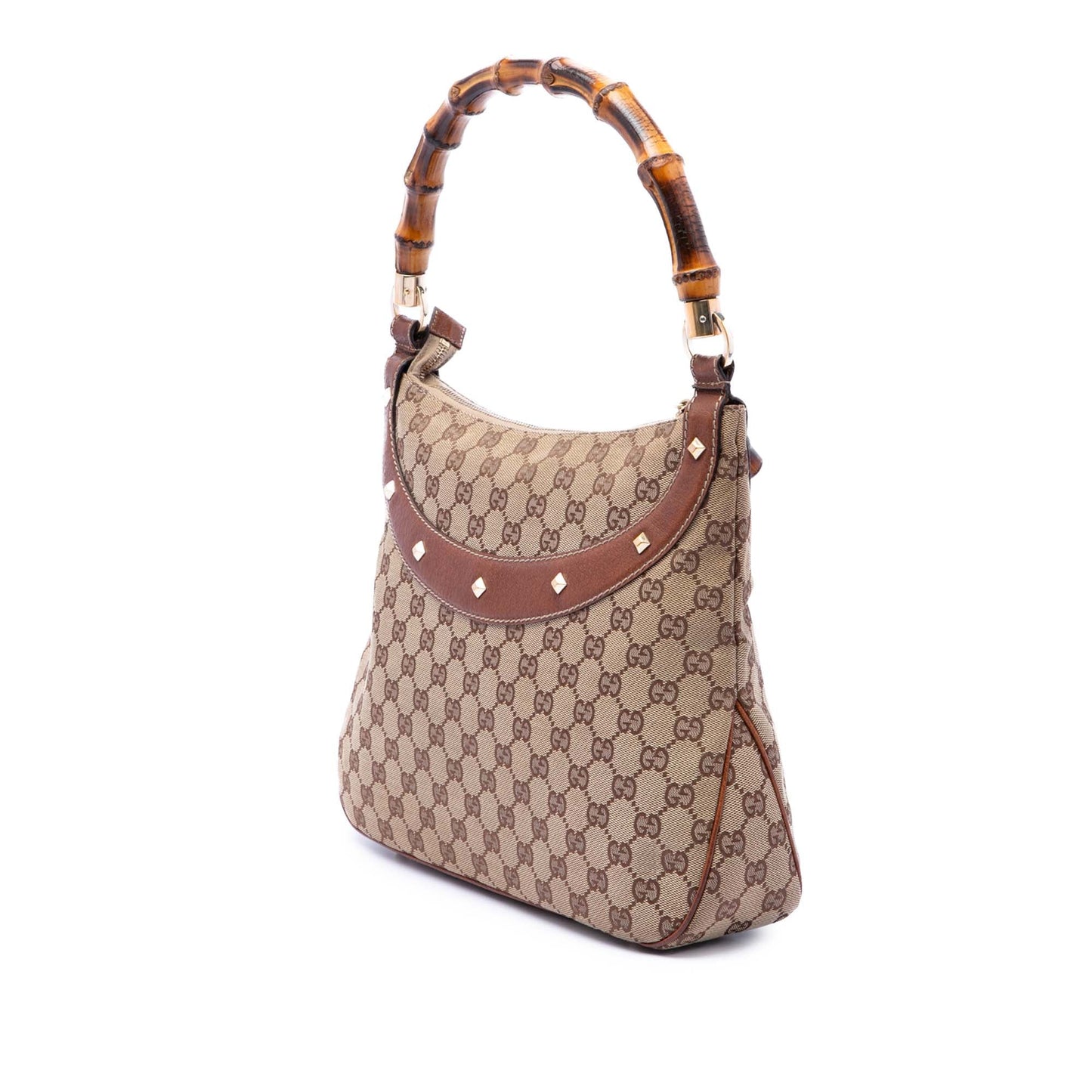 Gucci GG Canvas Bamboo Anita Handbag