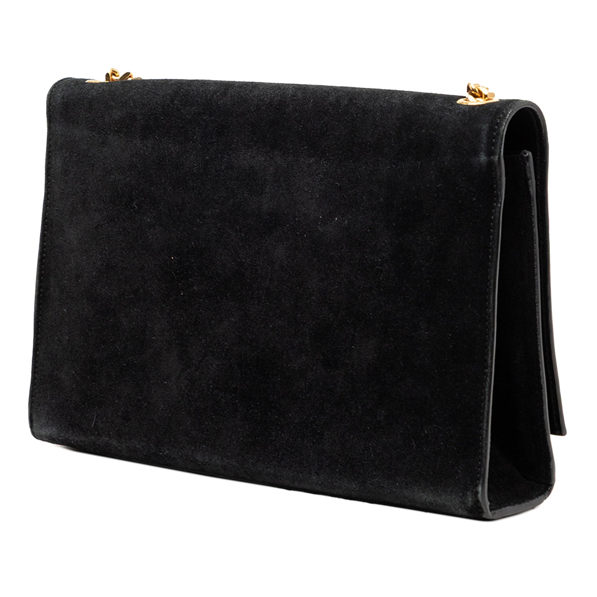 Saint Laurent Medium Suede Monogram Kate Tassel Crossbody