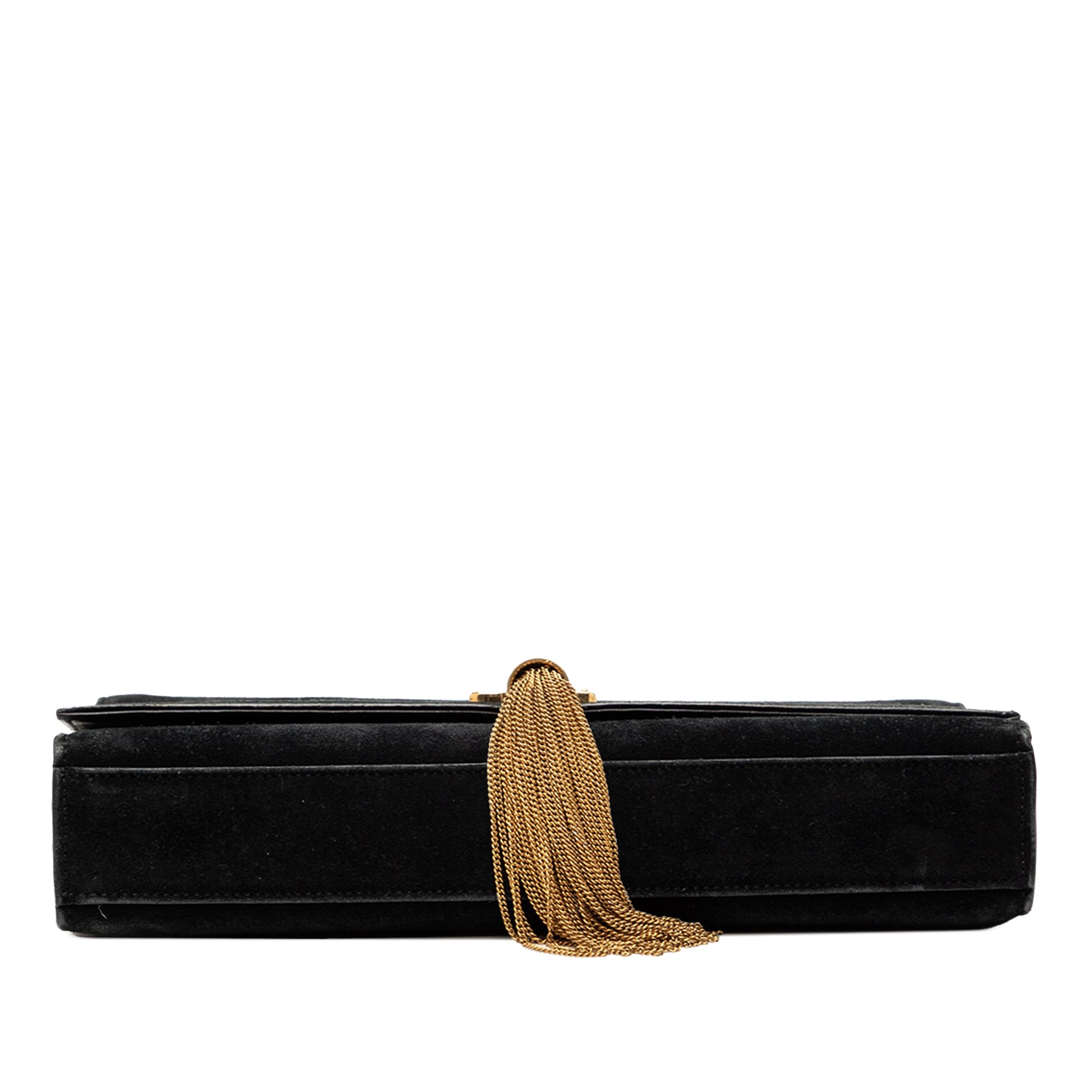 Saint Laurent Medium Suede Monogram Kate Tassel Crossbody