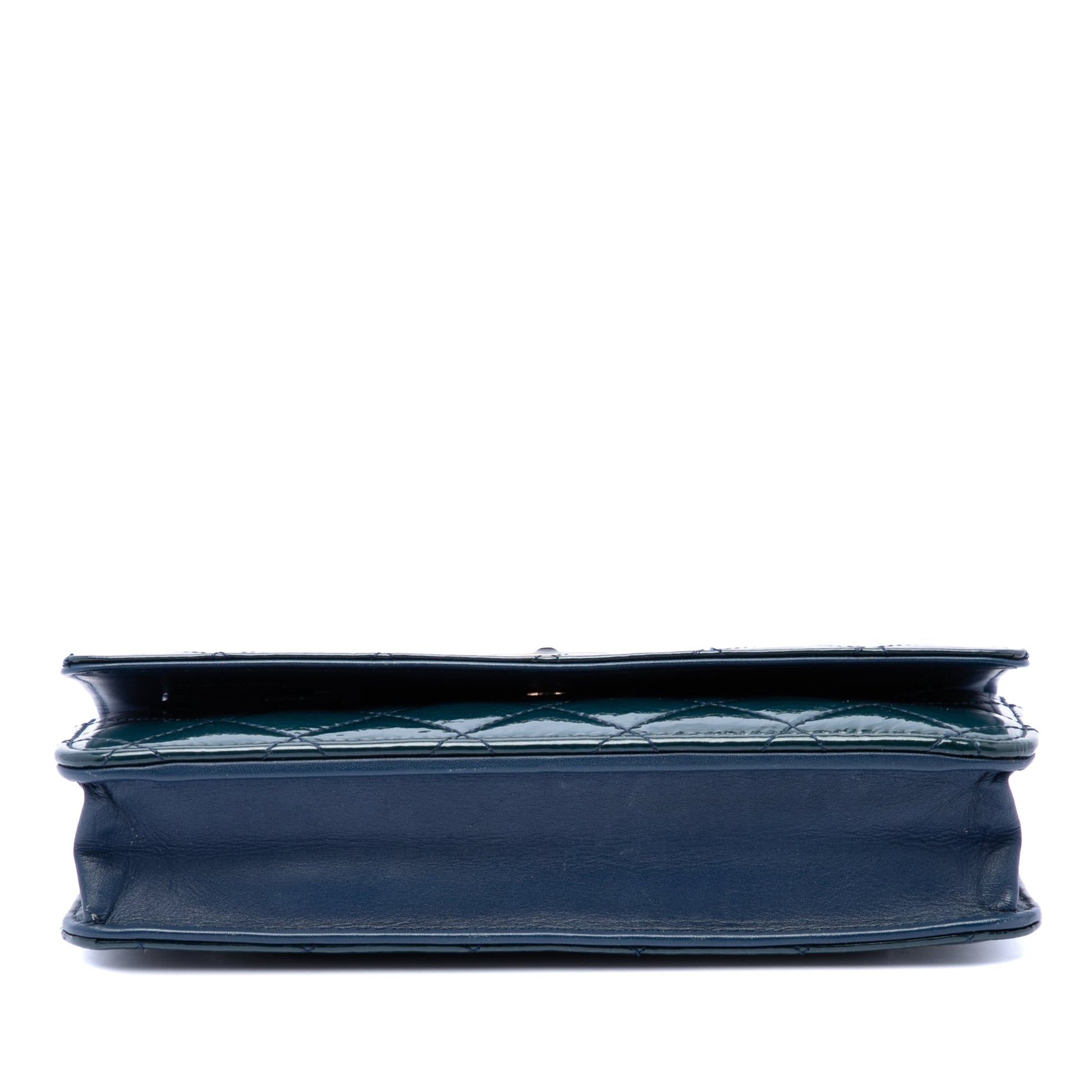 Chanel Quilted Patent Reissue 2.55 Wallet On Chain