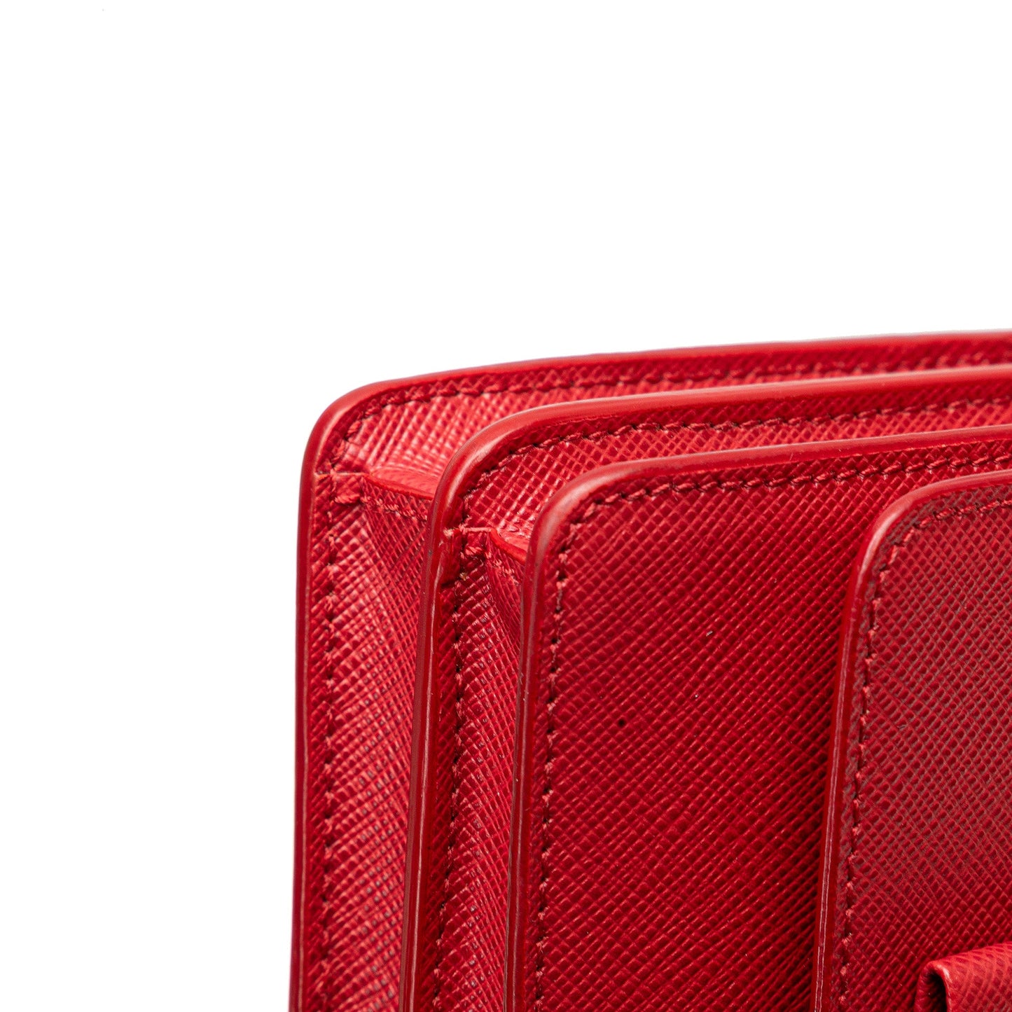 Prada Saffiano Lux Bow Wallet On Strap