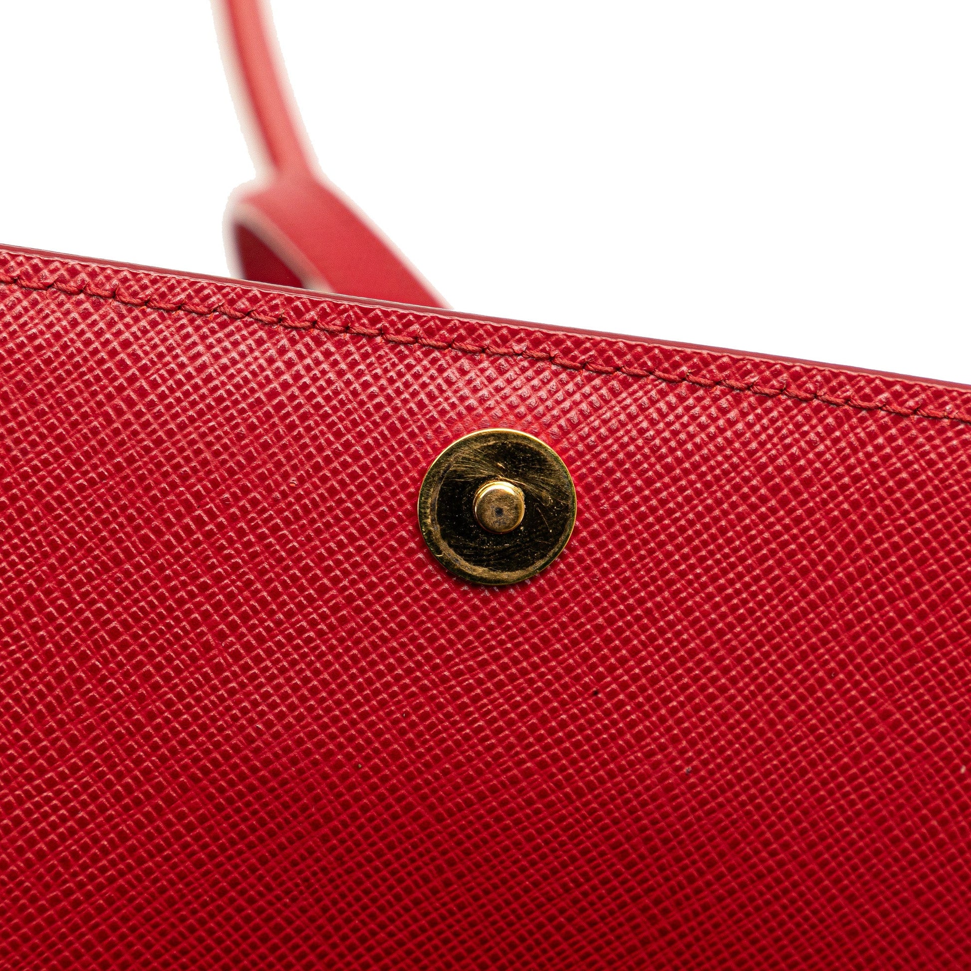 Prada Saffiano Lux Bow Wallet On Strap