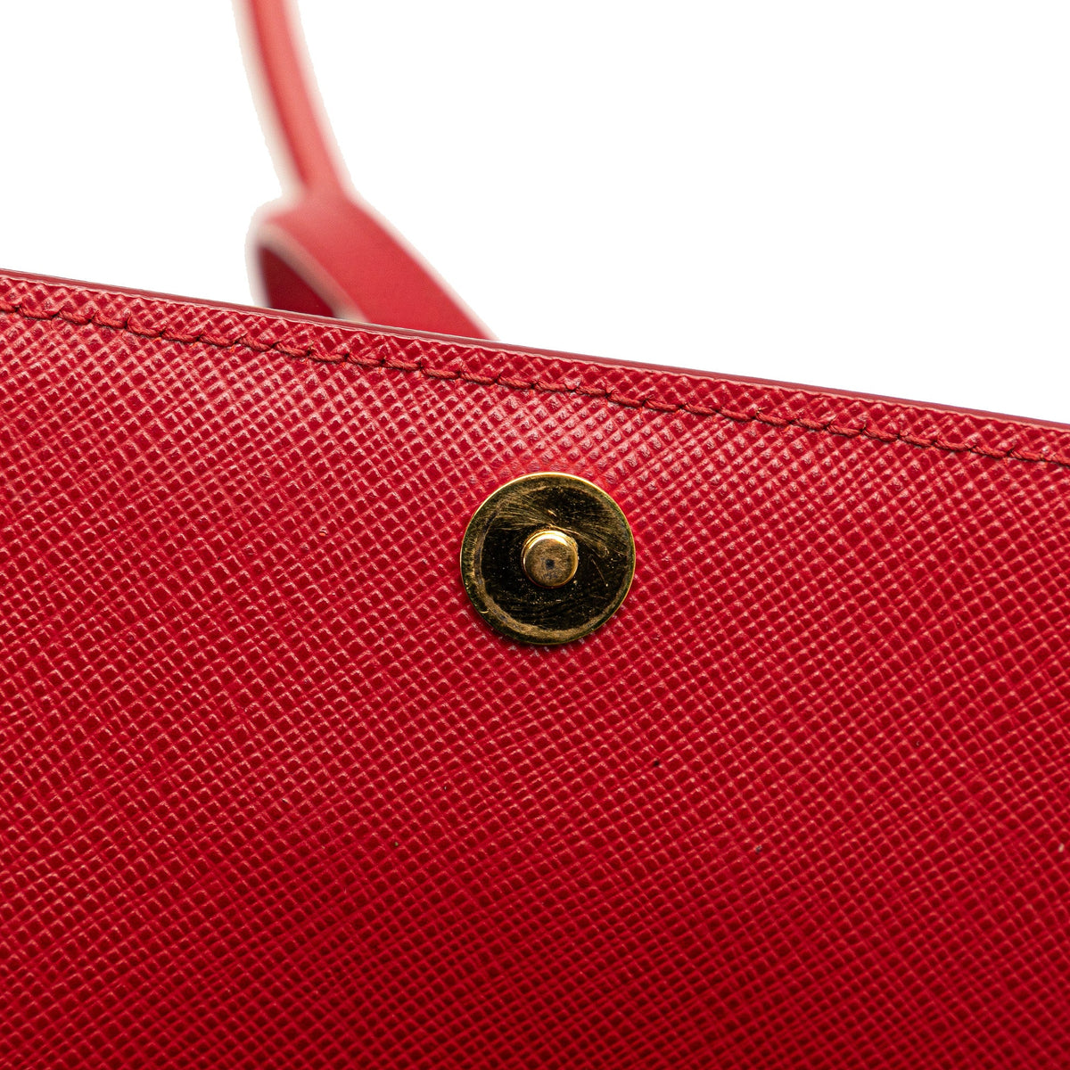 Prada Saffiano Lux Bow Wallet On Strap