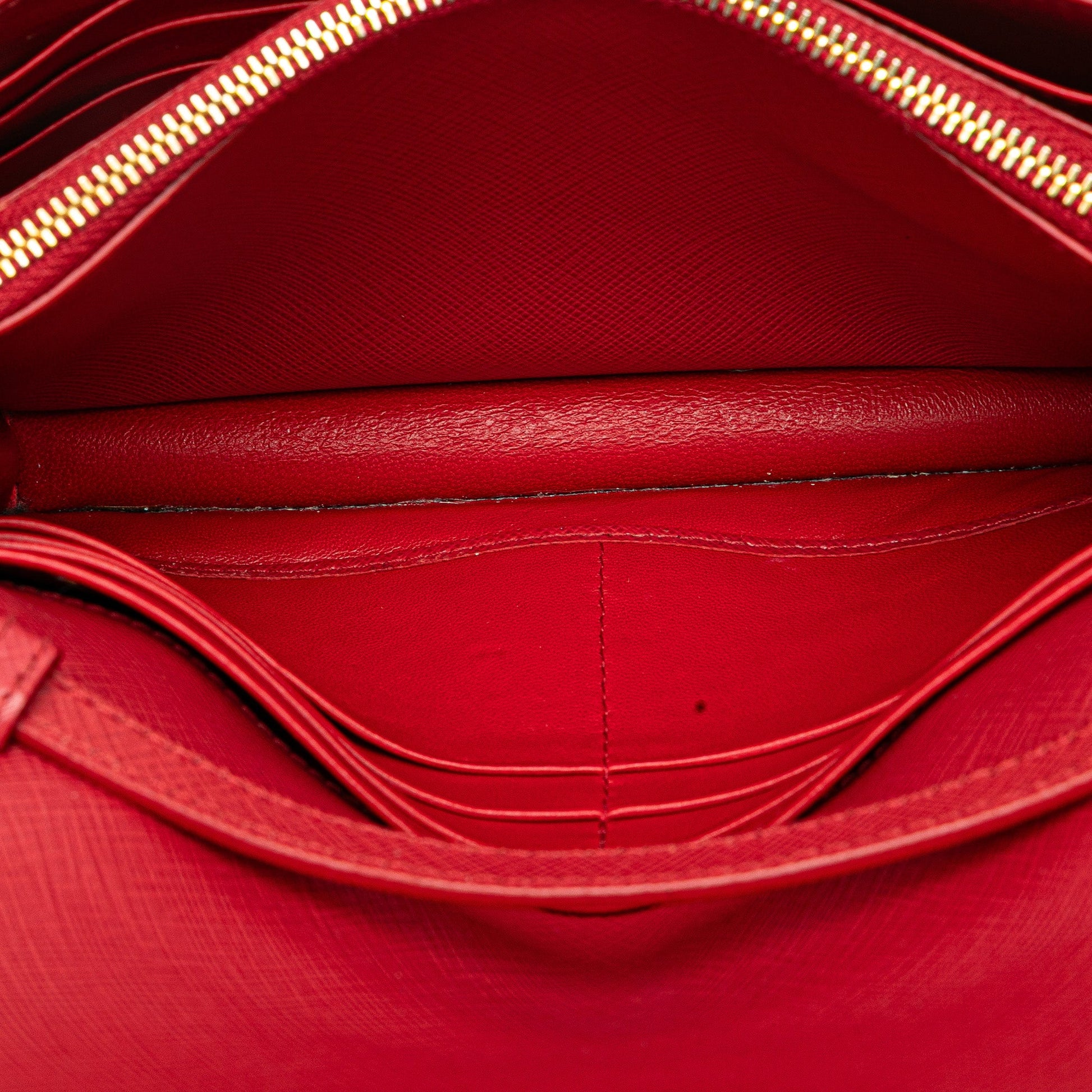 Prada Saffiano Lux Bow Wallet On Strap