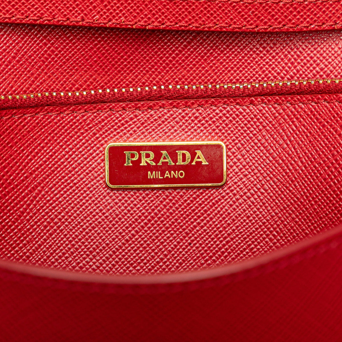 Prada Saffiano Lux Bow Wallet On Strap