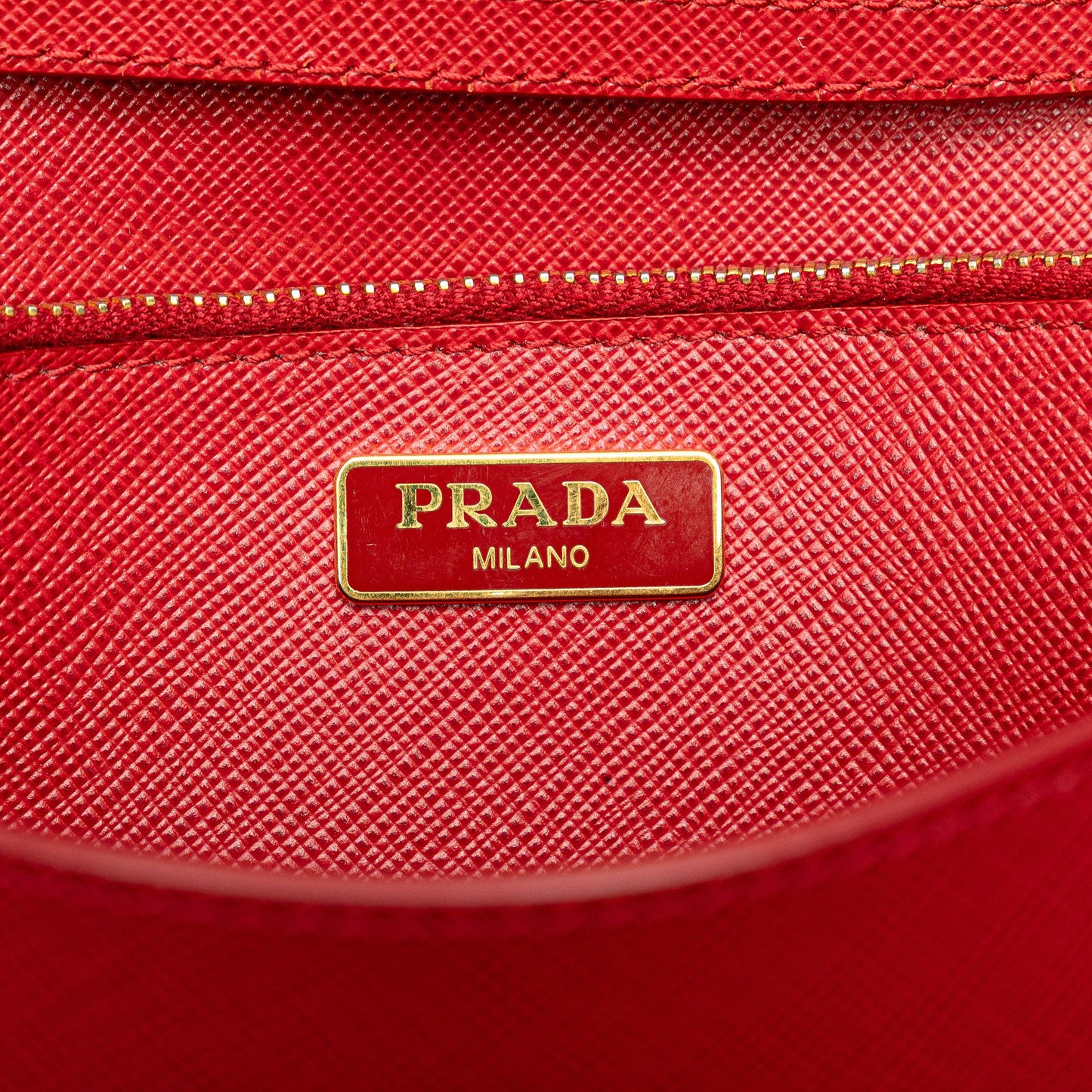 Prada Saffiano Lux Bow Wallet On Strap