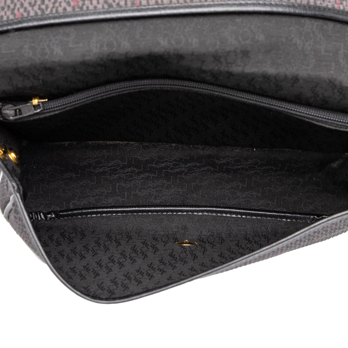 Saint Laurent Leather Trimmed Coated Canvas Crossbody — Gray