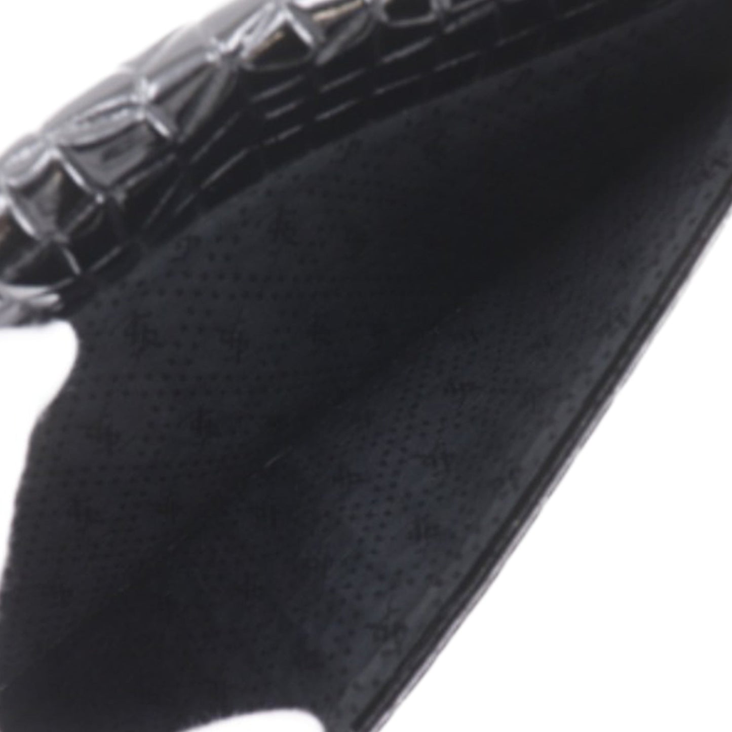 Saint Laurent Croc Embossed Patent Clutch