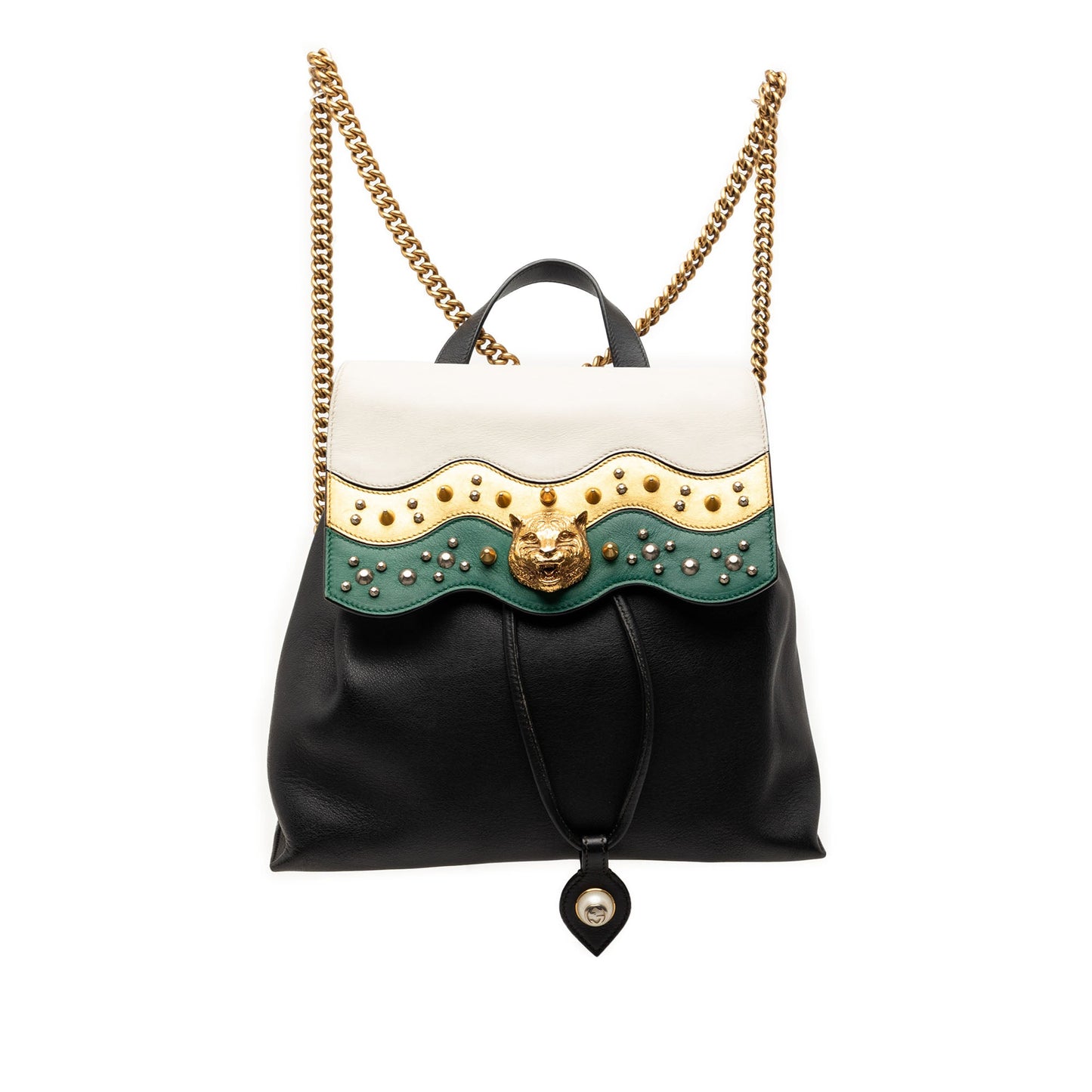 Leather Studded Animalier Malin Backpack