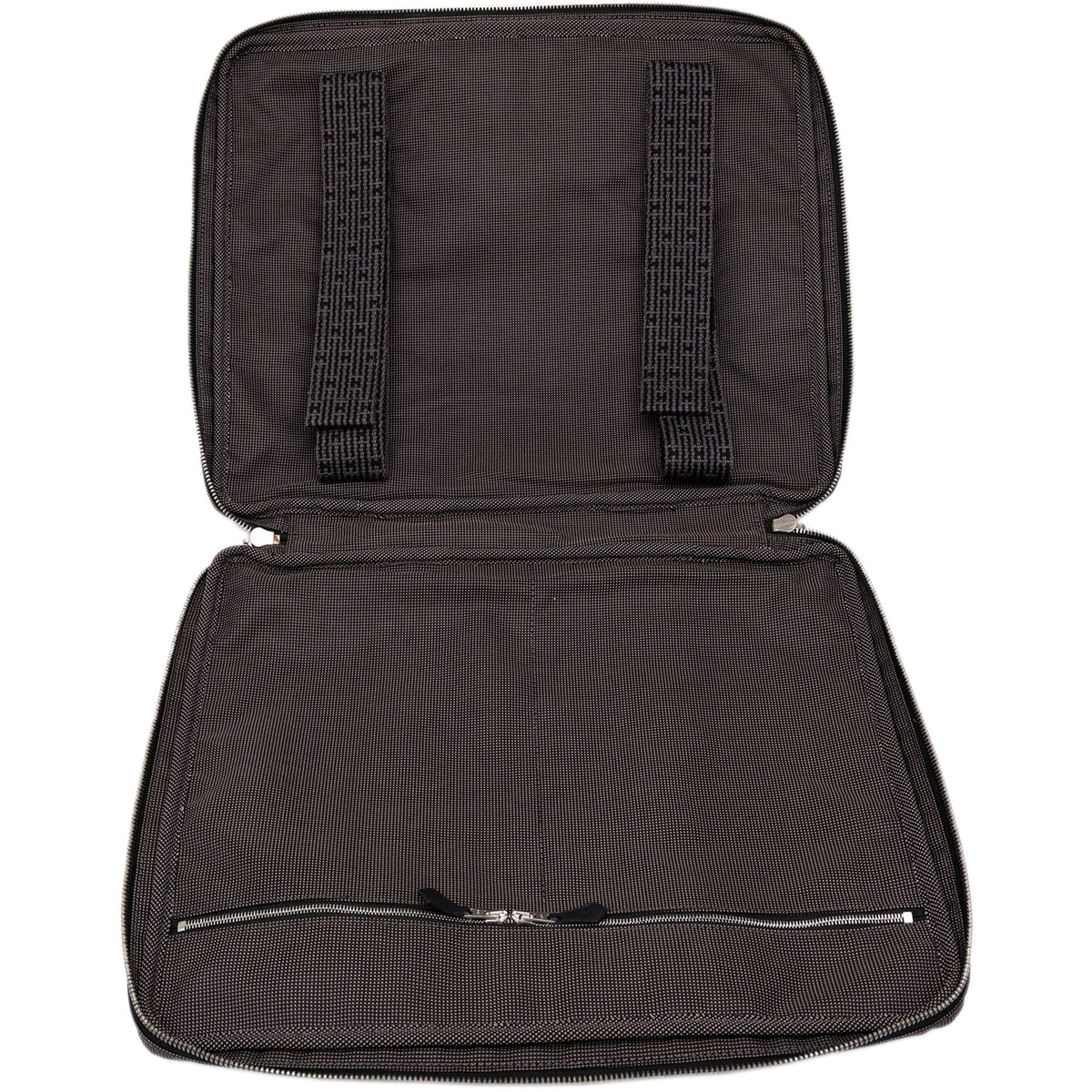 Hermès Canvas Herline Porte Documents — Brown