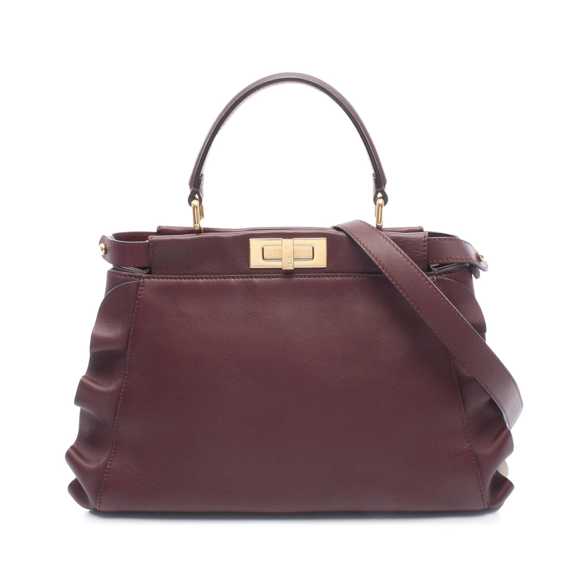 Fendi Medium Nappa Waves Peekaboo Iconic Satchel