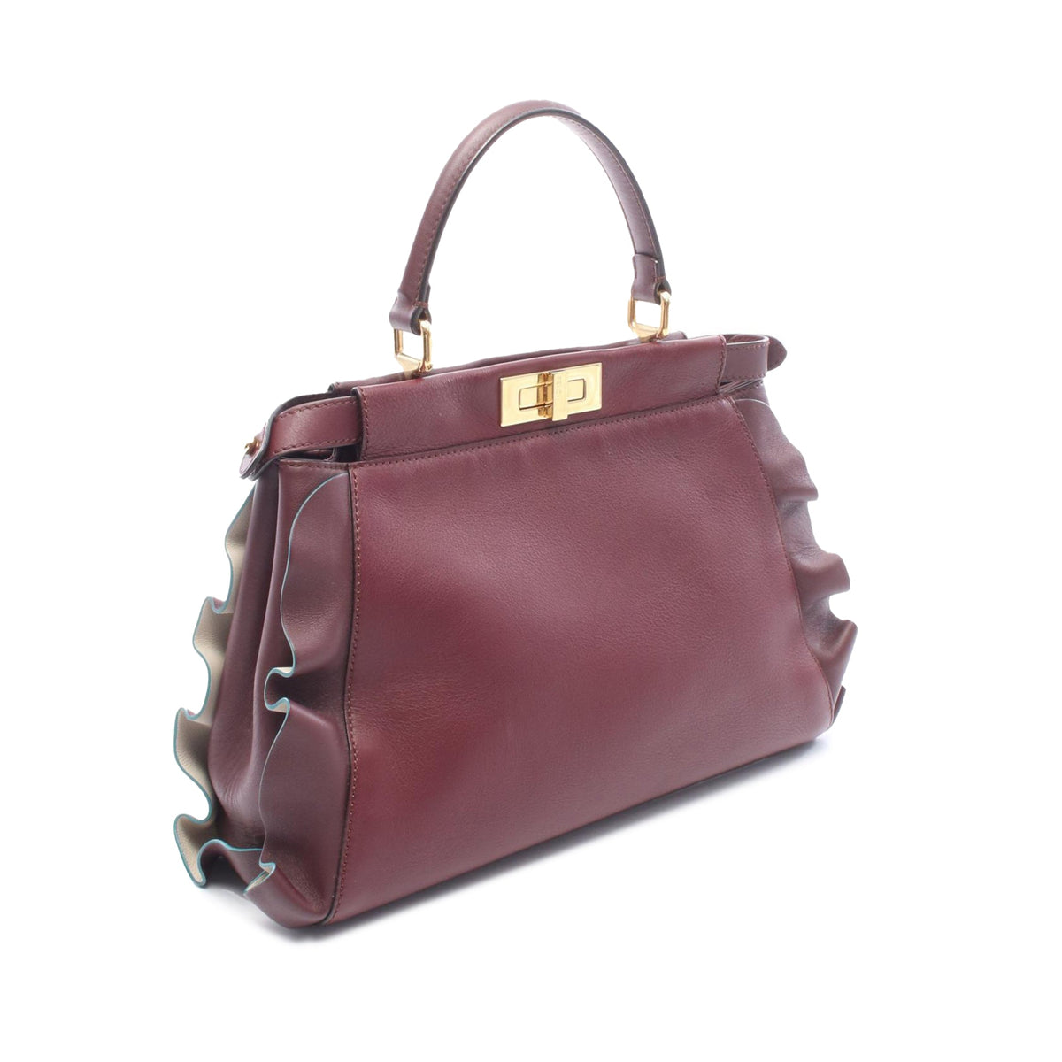 Fendi Medium Nappa Waves Peekaboo Iconic Satchel