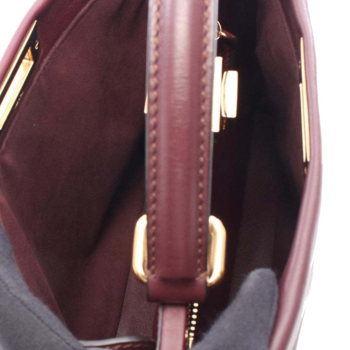 Fendi Medium Nappa Waves Peekaboo Iconic Satchel