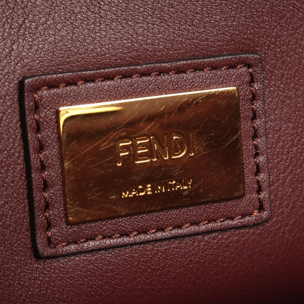 Fendi Medium Nappa Waves Peekaboo Iconic Satchel