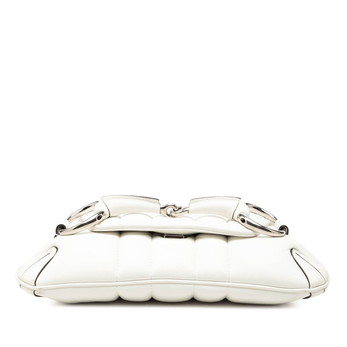 Gucci Small Quilted Calfskin Horsebit Chain Satchel