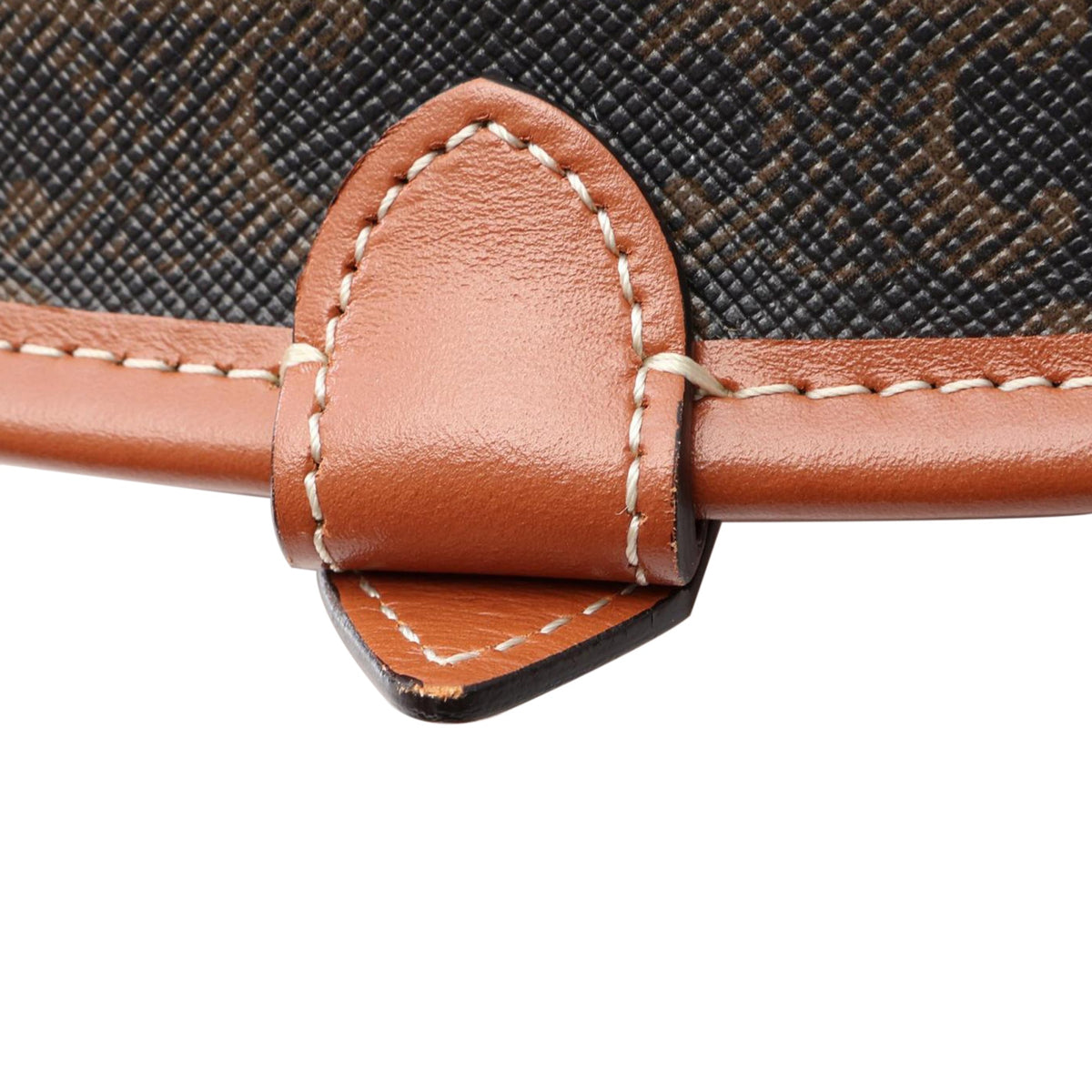 Celine Medium Triomphe Coated Canvas Folco Crossbody