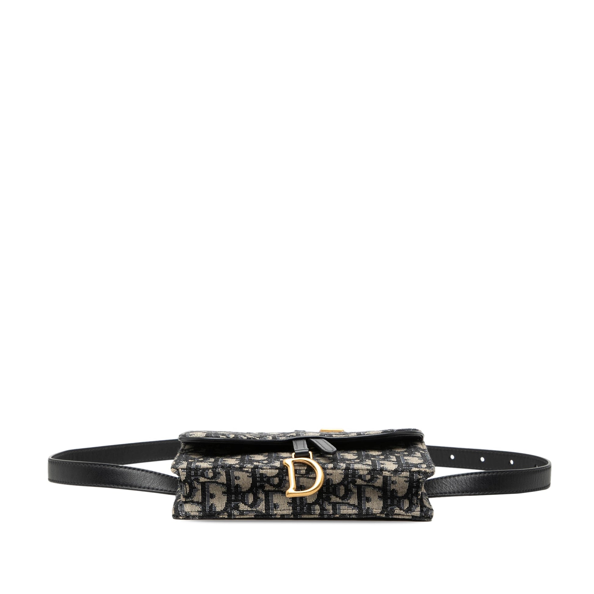 Dior Oblique Canvas Saddle Belt Bag