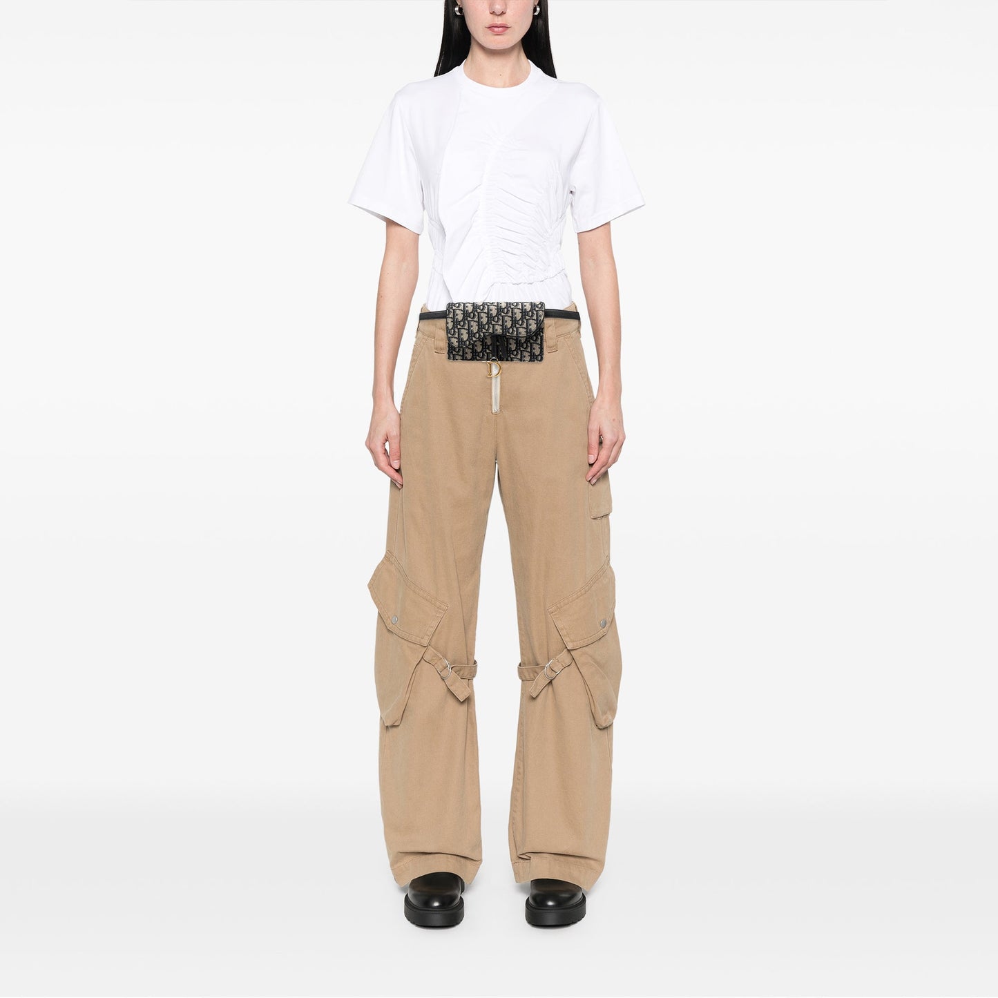 Dior Oblique Canvas Saddle Belt Bag