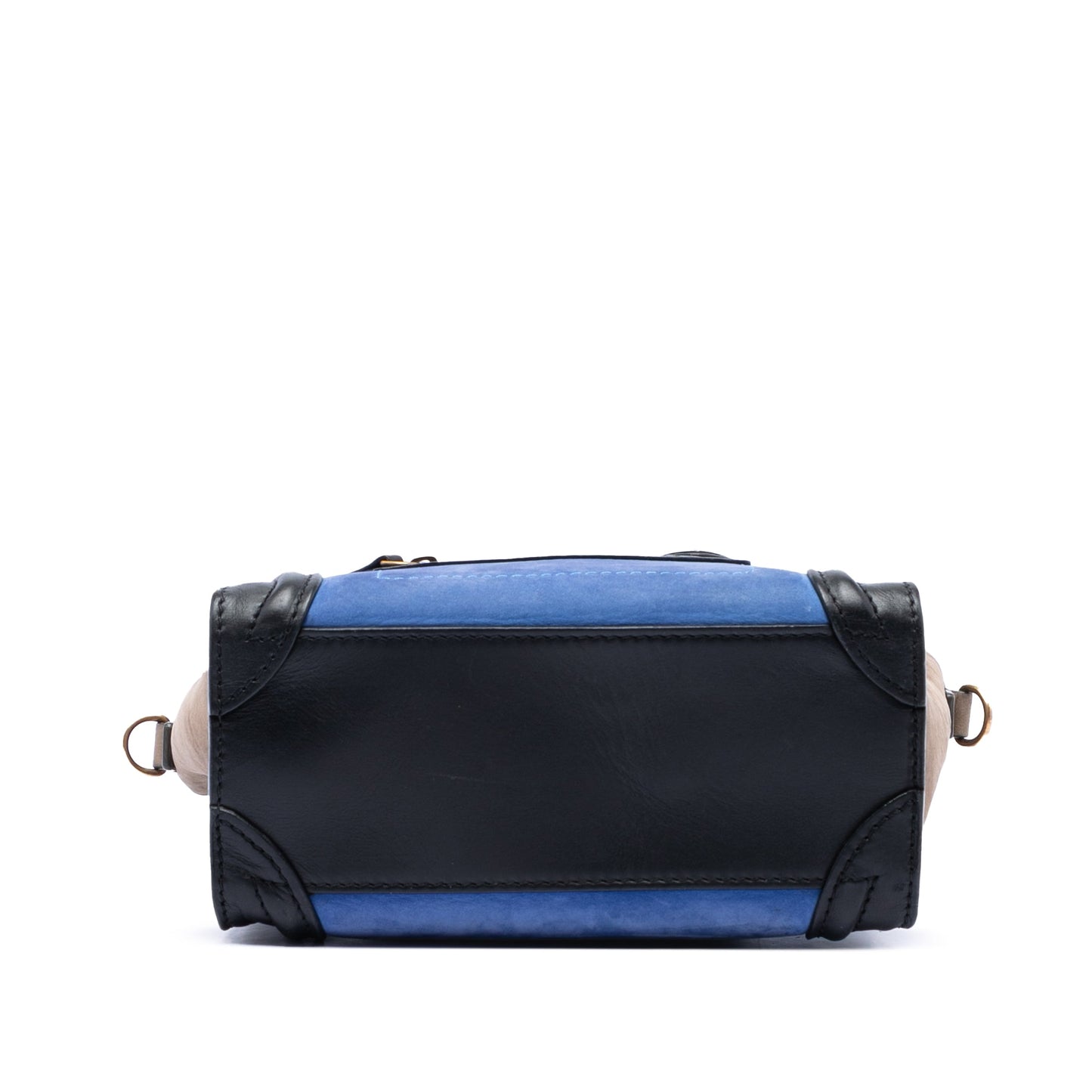 Celine Nano Tricolor Nubuck and Calfskin Luggage Tote
