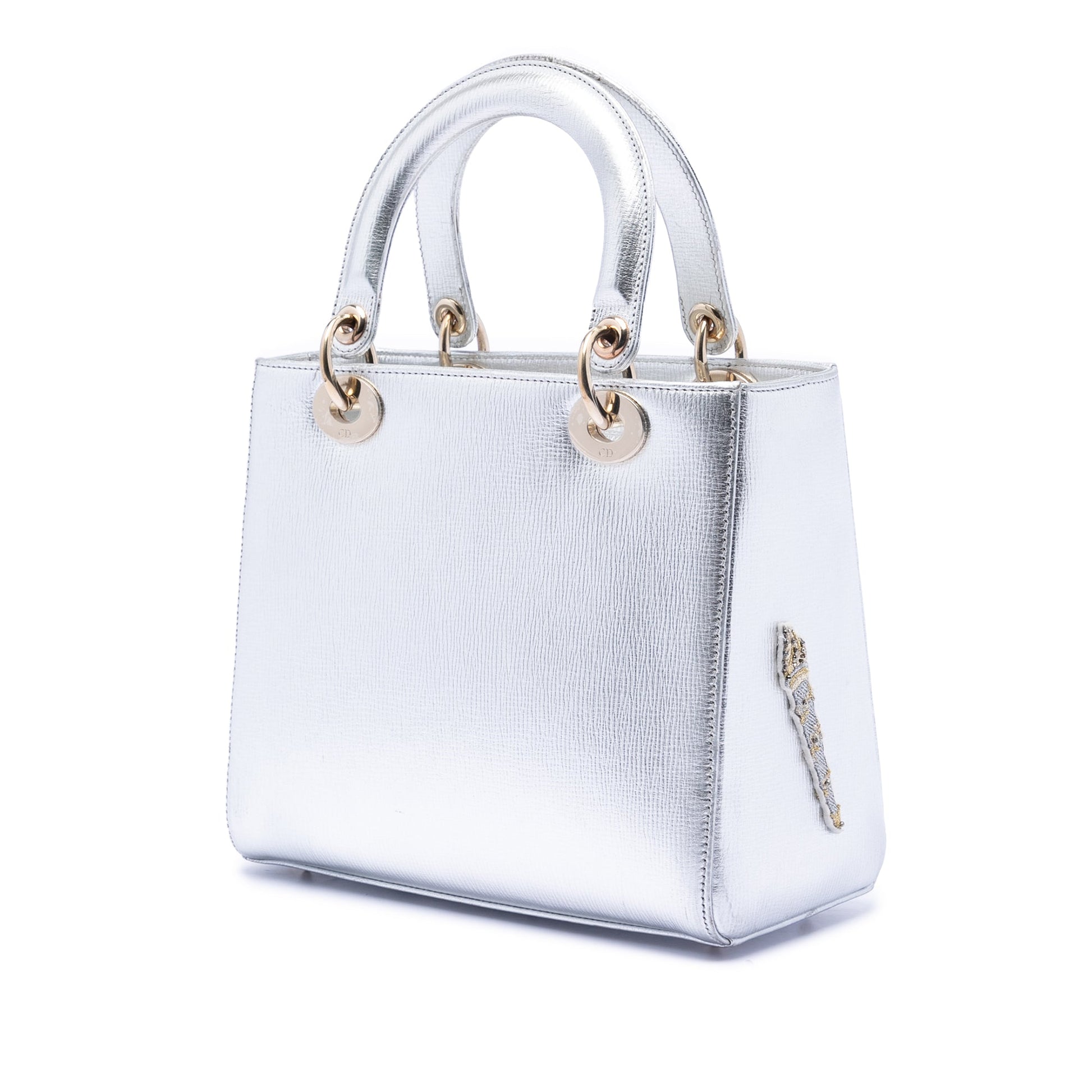 Dior Medium Calfskin Patch Embellished Lady Dior