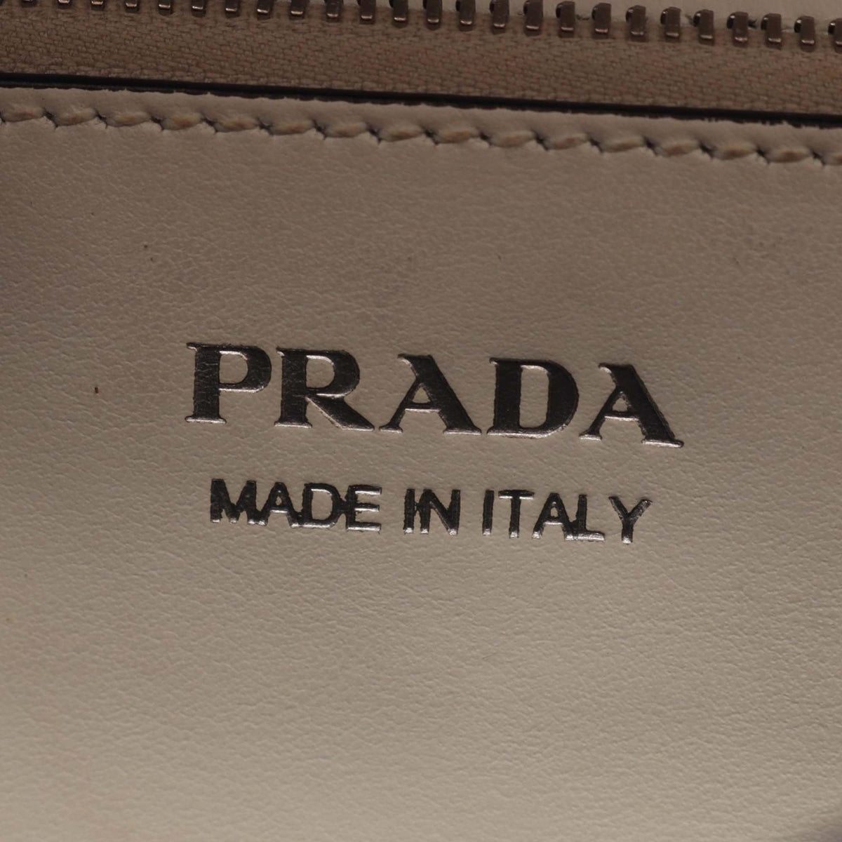 Prada City Calf and Saffiano Studded Elektra Satchel — White