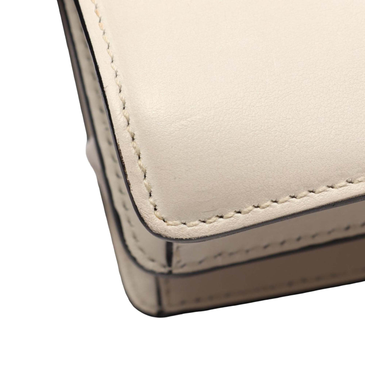 Prada City Calf and Saffiano Studded Elektra Satchel — White