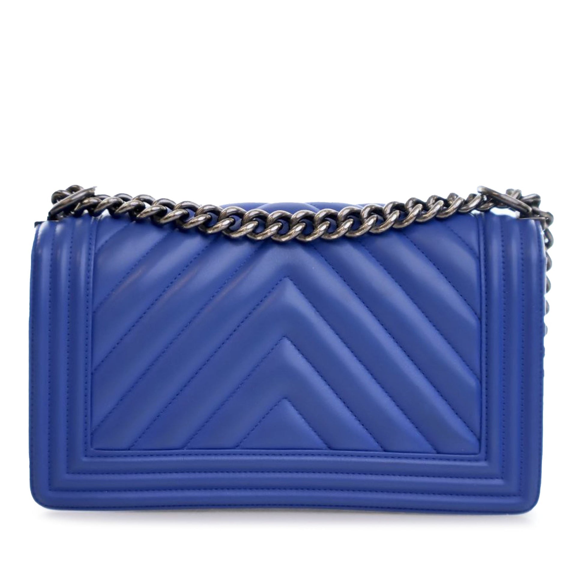 Chanel Old Medium Chevron Calfskin Boy Flap