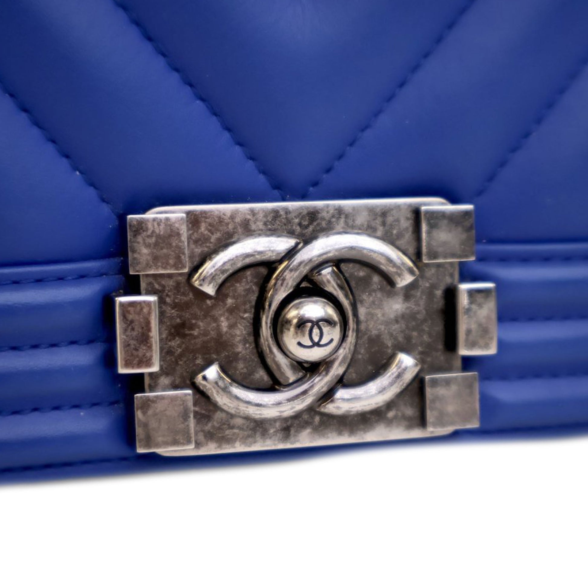 Chanel Old Medium Chevron Calfskin Boy Flap