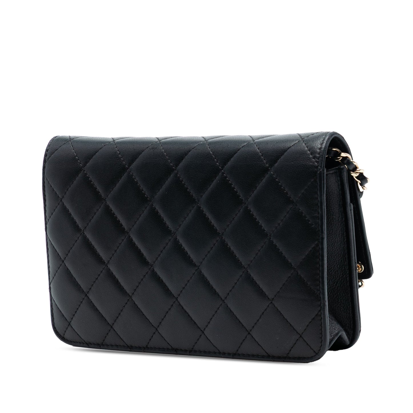 Chanel Quilted Lambskin CC Charm Wallet on Chain
