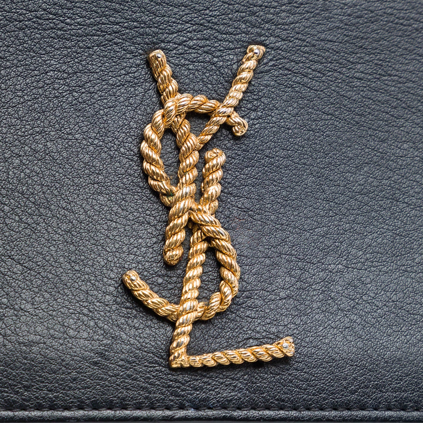 Saint Laurent Medium Smooth Calfskin Braided Monogram Kate Crossbody