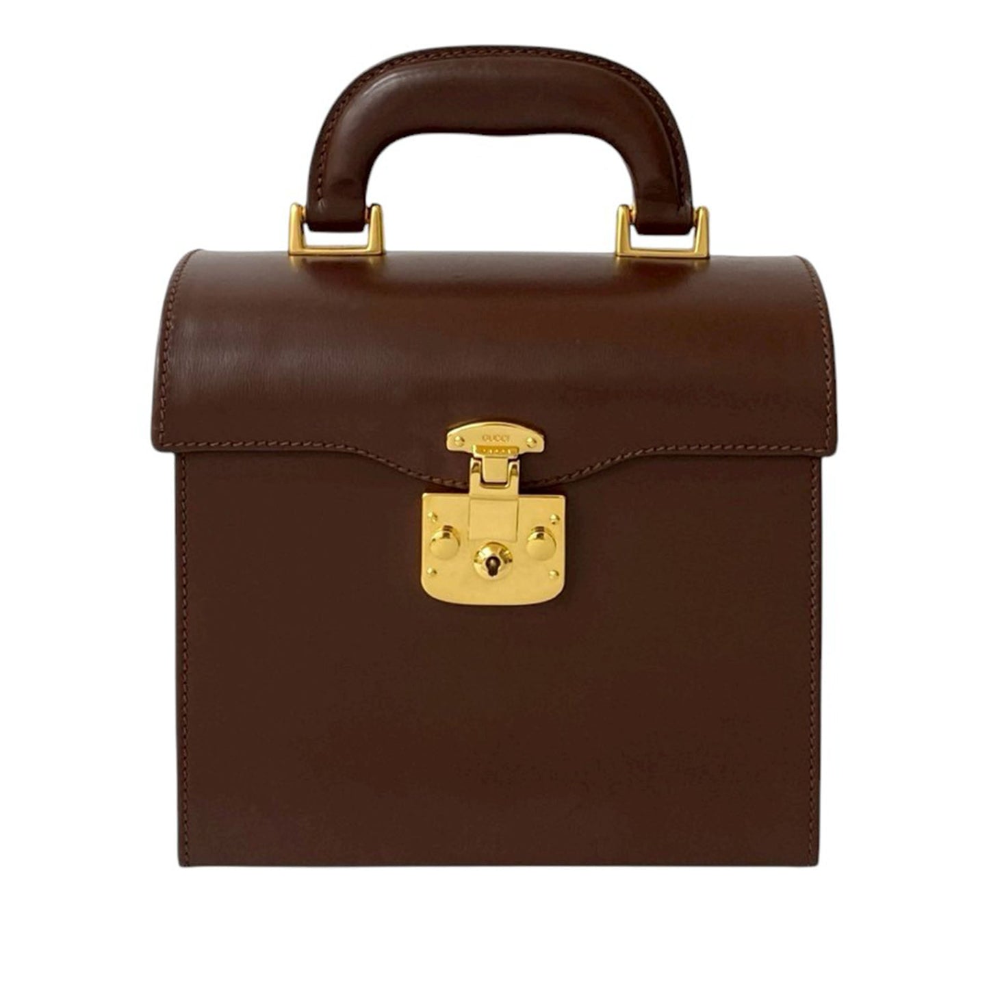 Gucci Leather Lady Lock Handbag