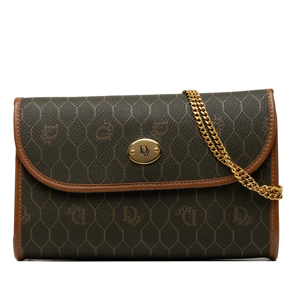 Dior Honeycomb Coated Canvas Chain Crossbody