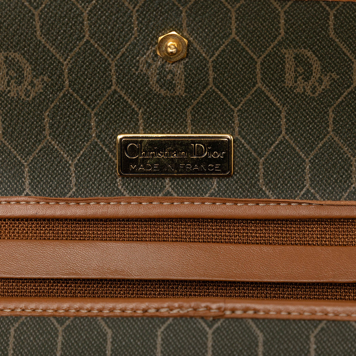 Dior Honeycomb Coated Canvas Chain Crossbody