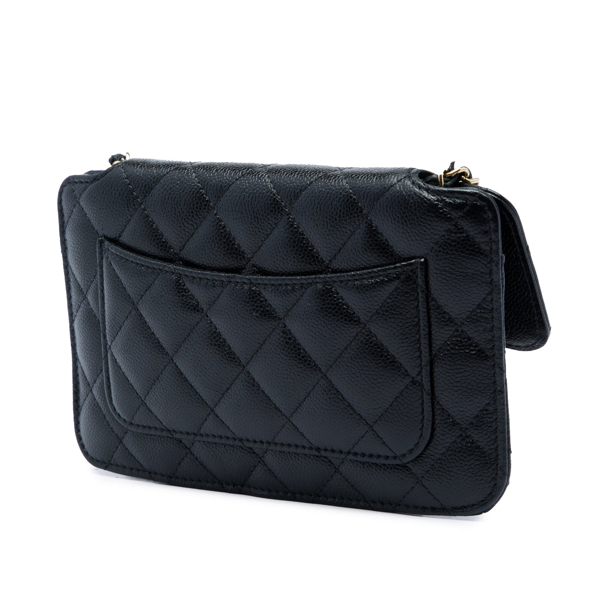 Chanel Nylon Graffiti Foldable Shopping Tote in Caviar Flap — Black