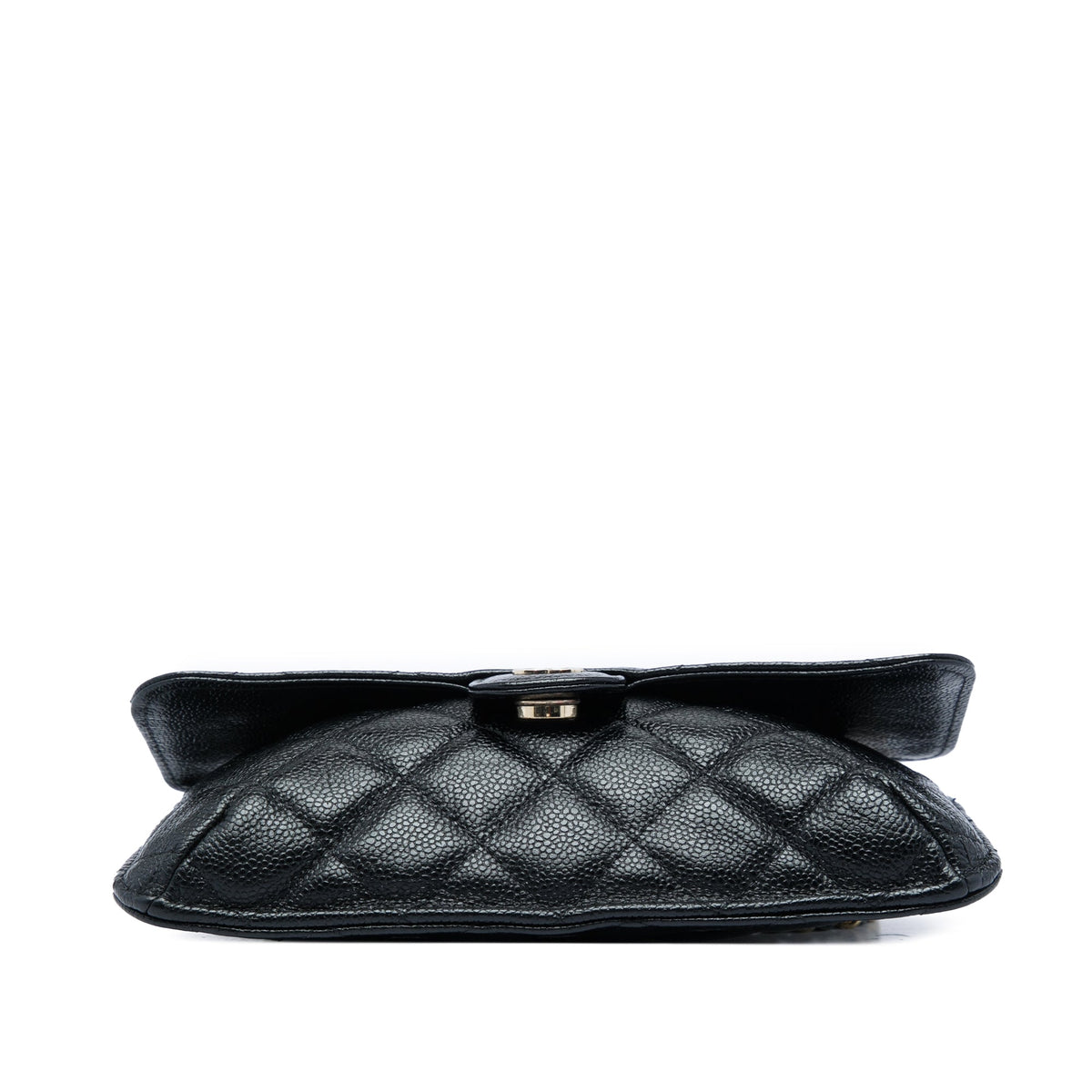 Chanel Nylon Graffiti Foldable Shopping Tote in Caviar Flap — Black
