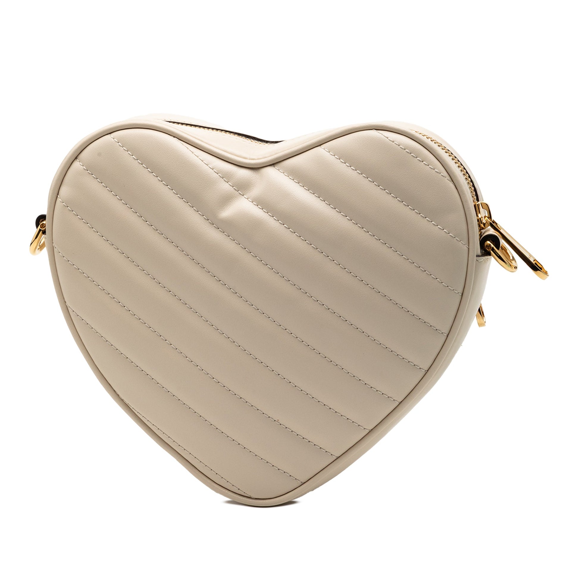 Gucci Mini Matelasse Leather Heart Crossbody