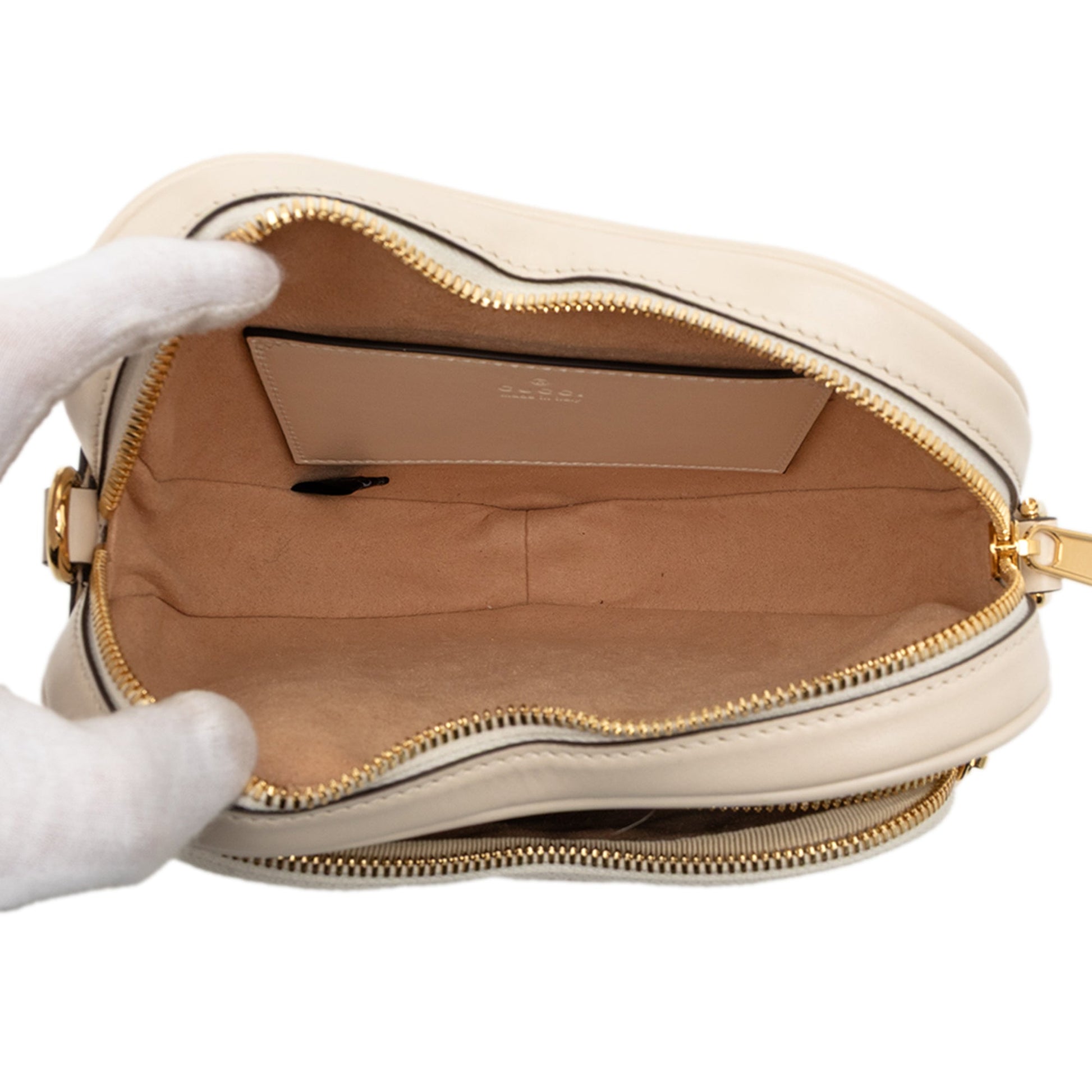 Gucci Mini Matelasse Leather Heart Crossbody