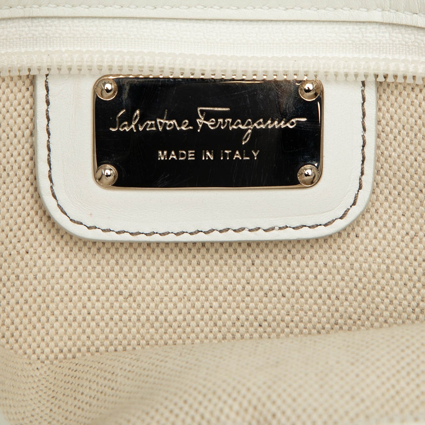 Ferragamo Coated Canvas Logo Crossbody