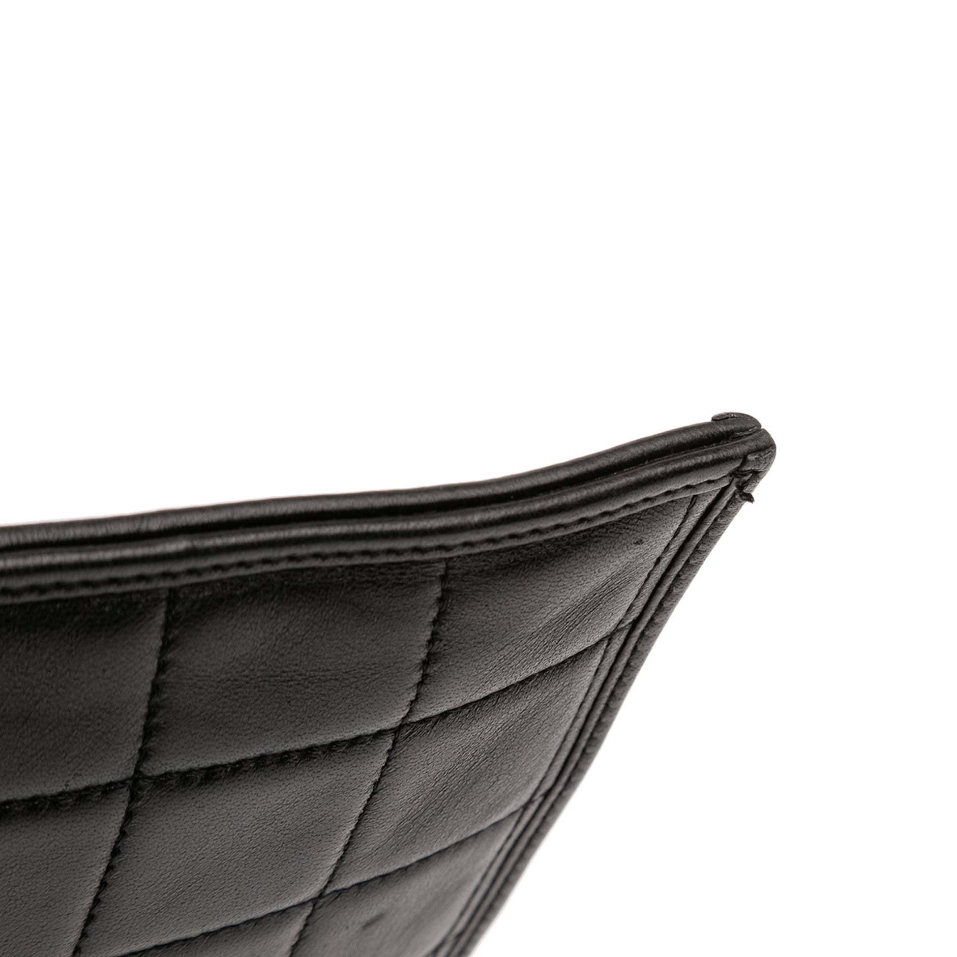 Chanel CC Chocolate Bar Lambskin Fold Down Envelope Shoulder Bag
