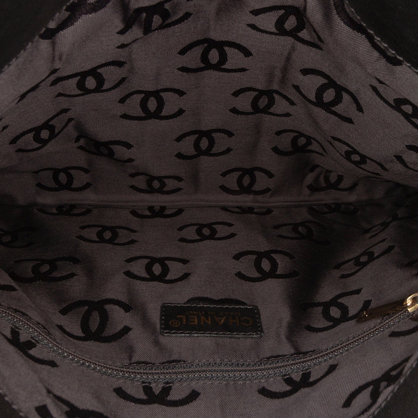 Chanel CC Chocolate Bar Lambskin Fold Down Envelope Shoulder Bag
