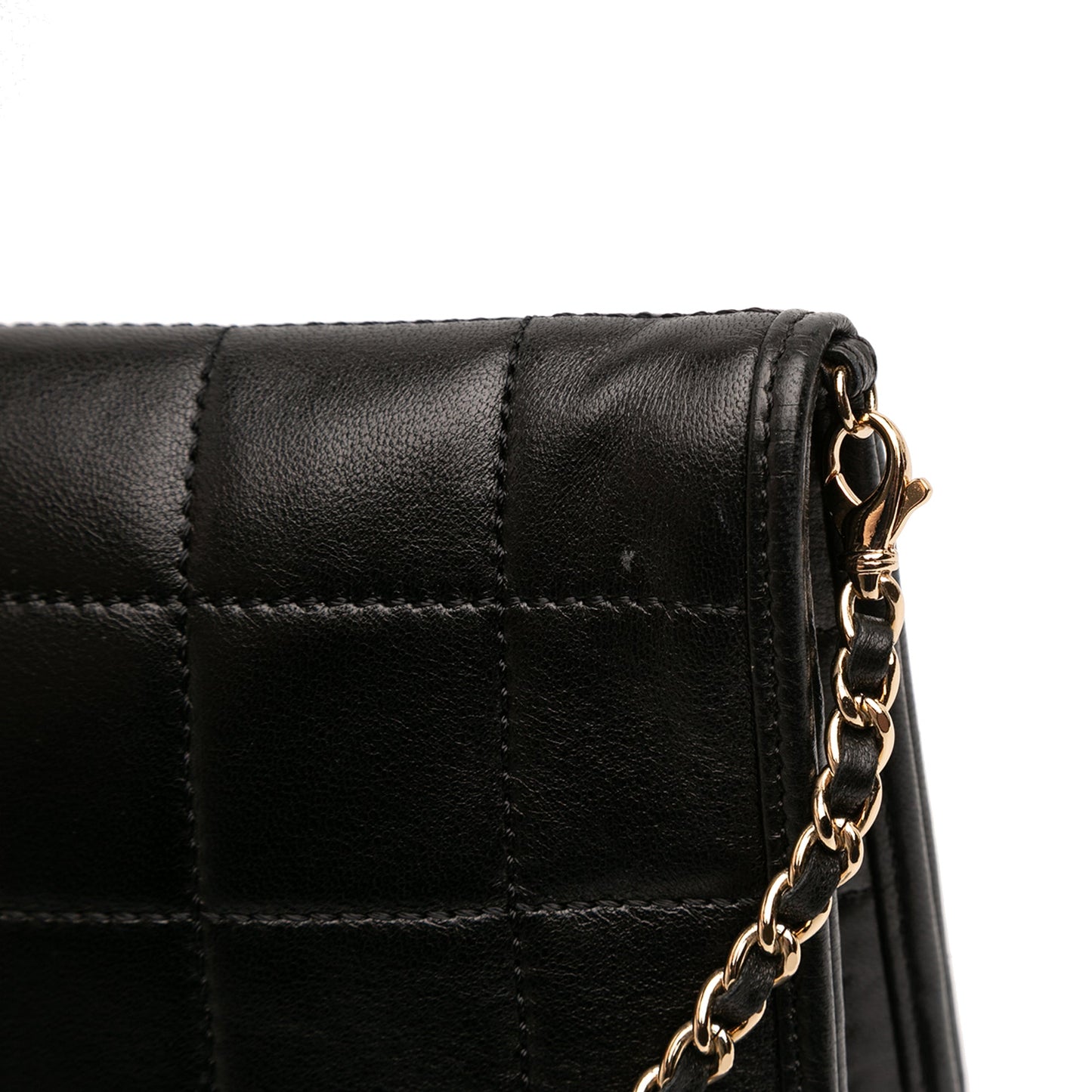 Chanel CC Chocolate Bar Lambskin Fold Down Envelope Shoulder Bag