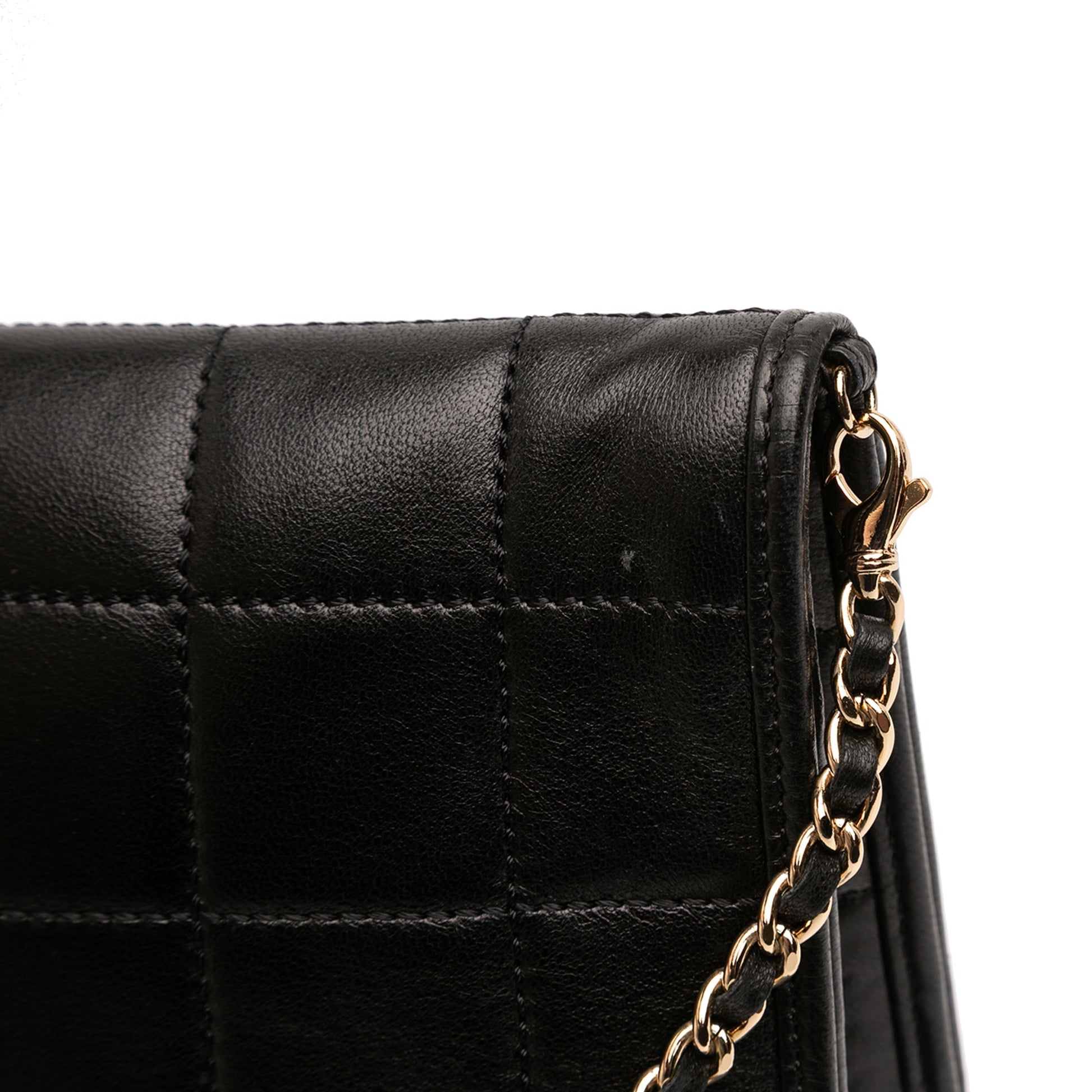 Chanel CC Chocolate Bar Lambskin Fold Down Envelope Shoulder Bag