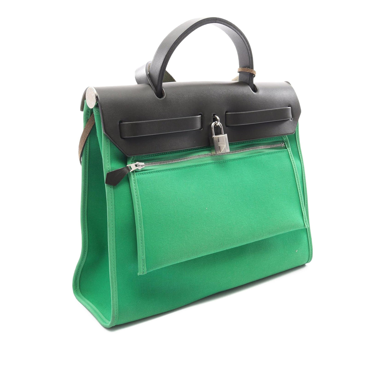 Hermès Toile Herbag Zip 31 — Green