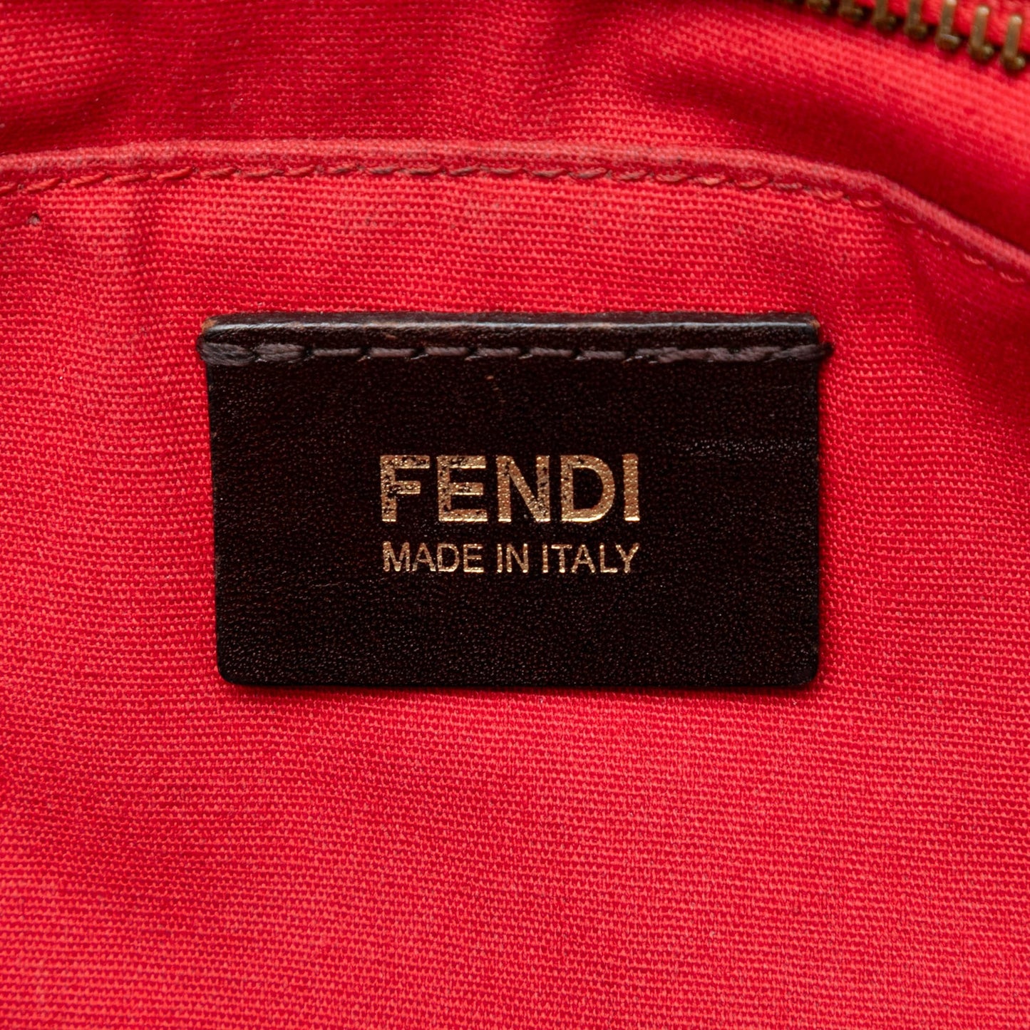 Fendi Small Perforated Zucca Spalmati Roll Tote