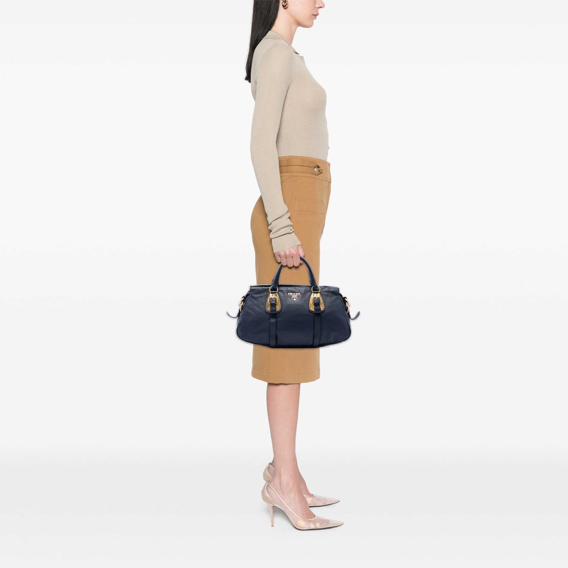 Prada Soft Calfskin Shopping Satchel