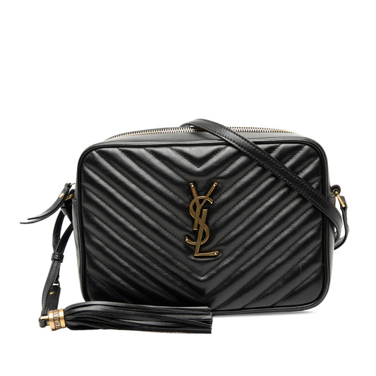 Saint Laurent Matelasse Leather Monogram Lou Camera Bag