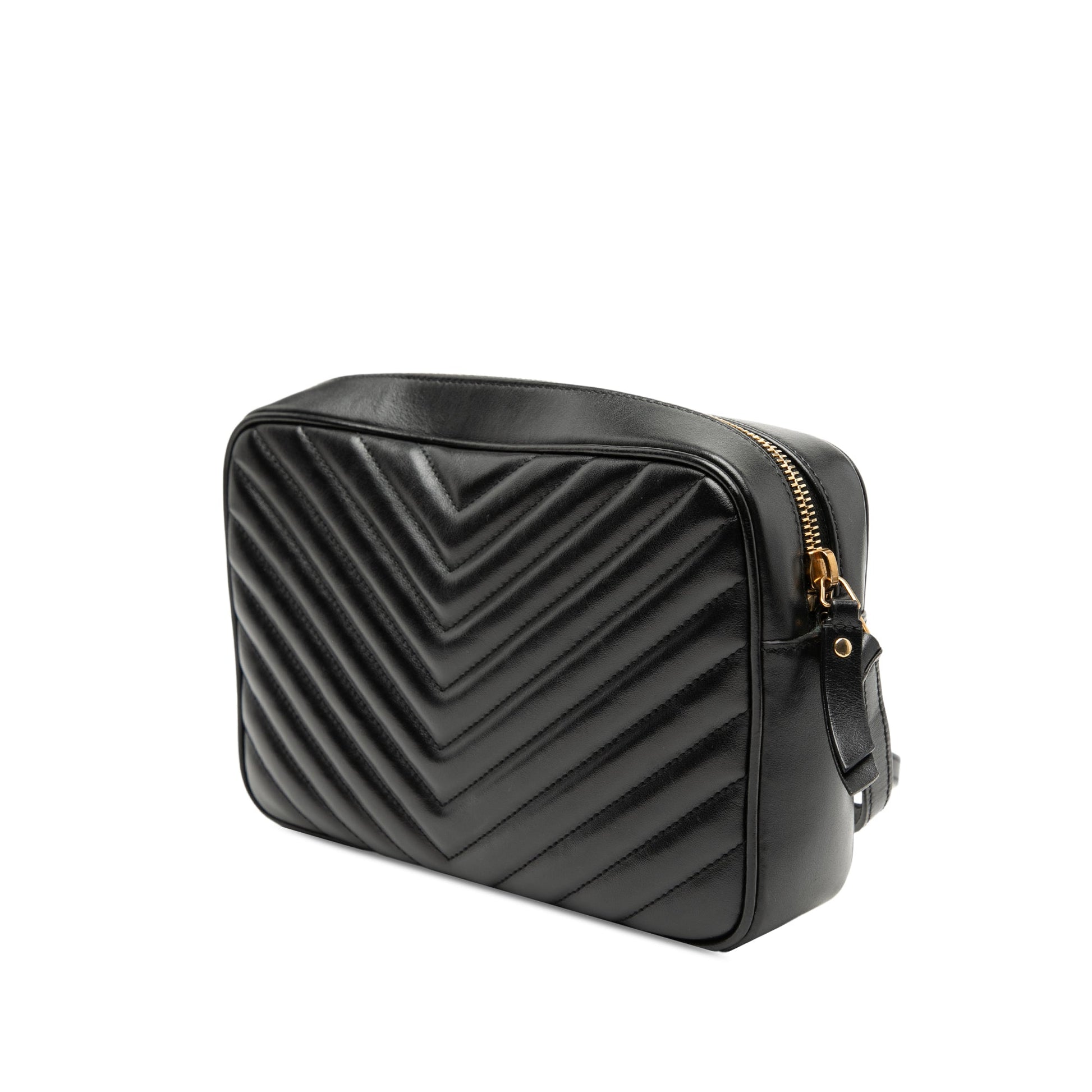 Saint Laurent Matelasse Leather Monogram Lou Camera Bag