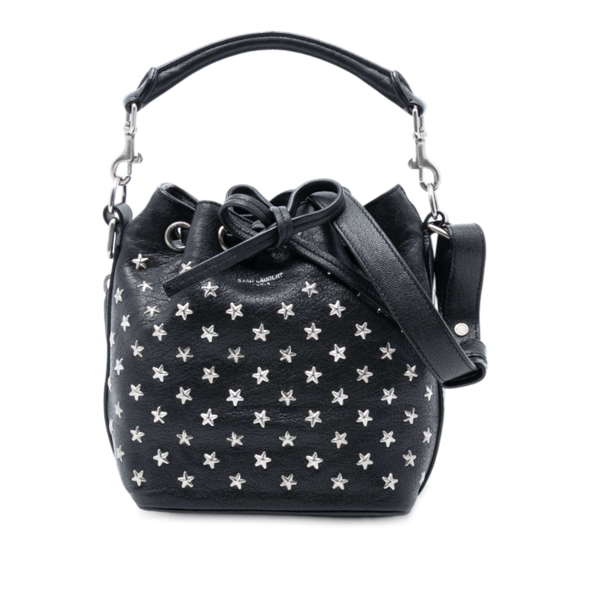 Saint Laurent Small Star Studded Calfskin Emmanuelle Bucket Bag